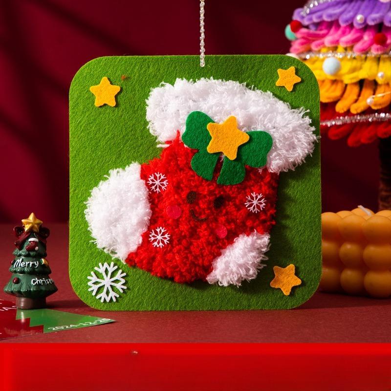 Weihnachten Kinder Handgemachte Dekoration Vliesstoff Nähen, Zeichnen, Puzzle DIY Material Kleine Geschenk