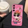 The P-Powerpuff Girls Phone Case For Samsung Galaxy S24 S23 S22 S21 S20 FE S25 LITE PLUS ULTRA 5G Silicone Case Funda Shell