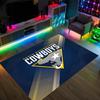North Queensland Cowboys Design Crystal Velvet Carpet Cozy Non?Slip Printed Rug For Bedroom Living Room Entrance