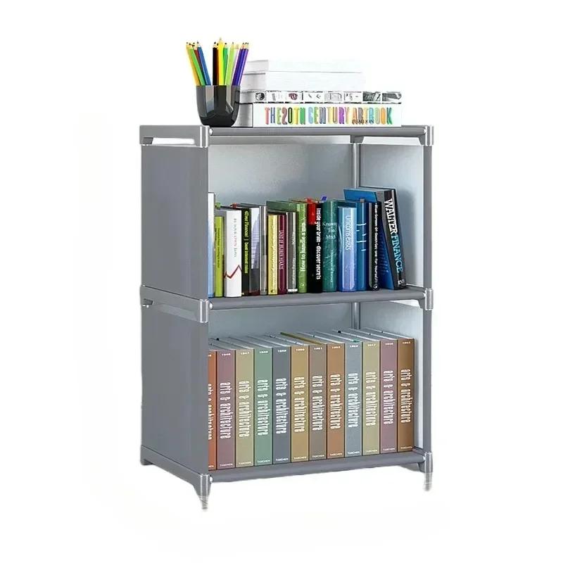 Simple Bookshelf Floor Standing Multi-Layer Book Organizer Easy Assembly Portable Bookcases Household Simple Book Display Rack