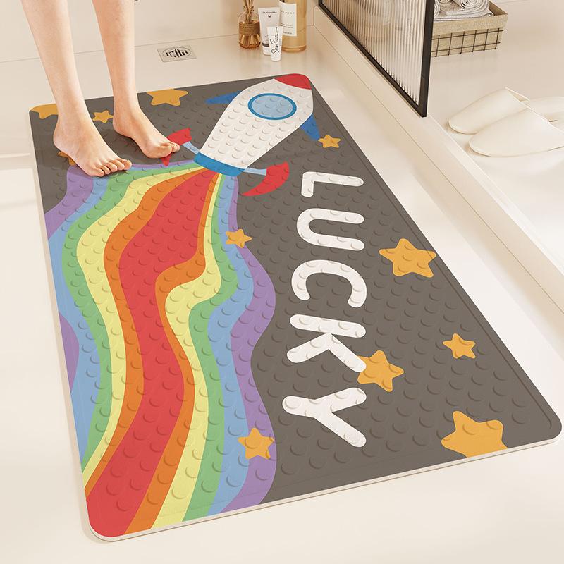 

Килимок для ванної протиковзкий Килимок проти падінь з присосками Ванна Туалет Туалет Літні люди Ванна Дитячий душ Спеціальна подушечка для ніг 40*70cm
