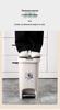 Large Odor-Proof Foot Pedal Trash Can with Lid for Home: Double Opening for Bedroom, Living Room, Kitchen, Bathroom, and Toilet.