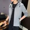 Jacket Spring and Autumn Men's Hooded Slim Jacket Korean Style Trendy and Handsome Men's Clothing