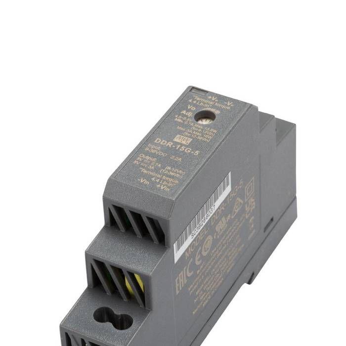 Convertisseur CC/CC pour rail (DIN) MEAN WELL DDR-15G-5 5 V/DC 3 A 15 W Nbr. De sorties:1 x