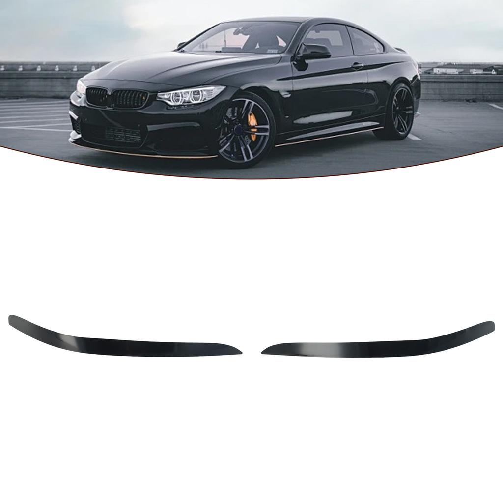 High Grade High Quality Practical To Use Headlight Eyebrow Gloss Black Eyelid Cover Trim For Ford Falcon ABS Material