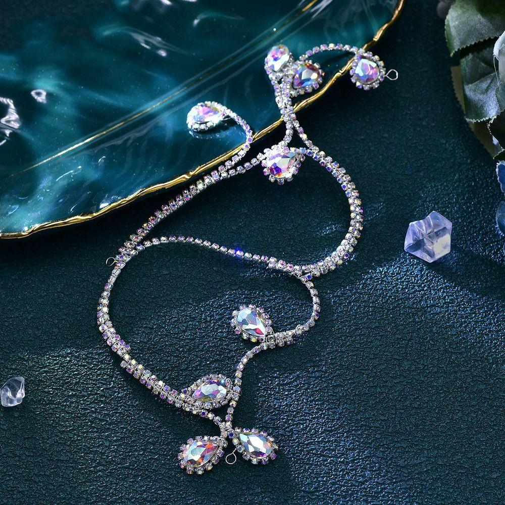 Exquisite Rhinestone Wedding Headband Luxury Colorful Wedding Headpiece Party Outfits