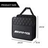 Car Emblem Styling Leather Storage Bag Auto Seat Hanging Organizer Accessories For Mercedes Benz AMG W211 W203 GLC GLA GLK Smart
