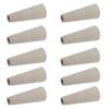 10pcs Textile Yarn Winding Tubes Plastic Tapered Cones For Wool Knitting Diy Craft Projects Sewing Machine Supplies Grey