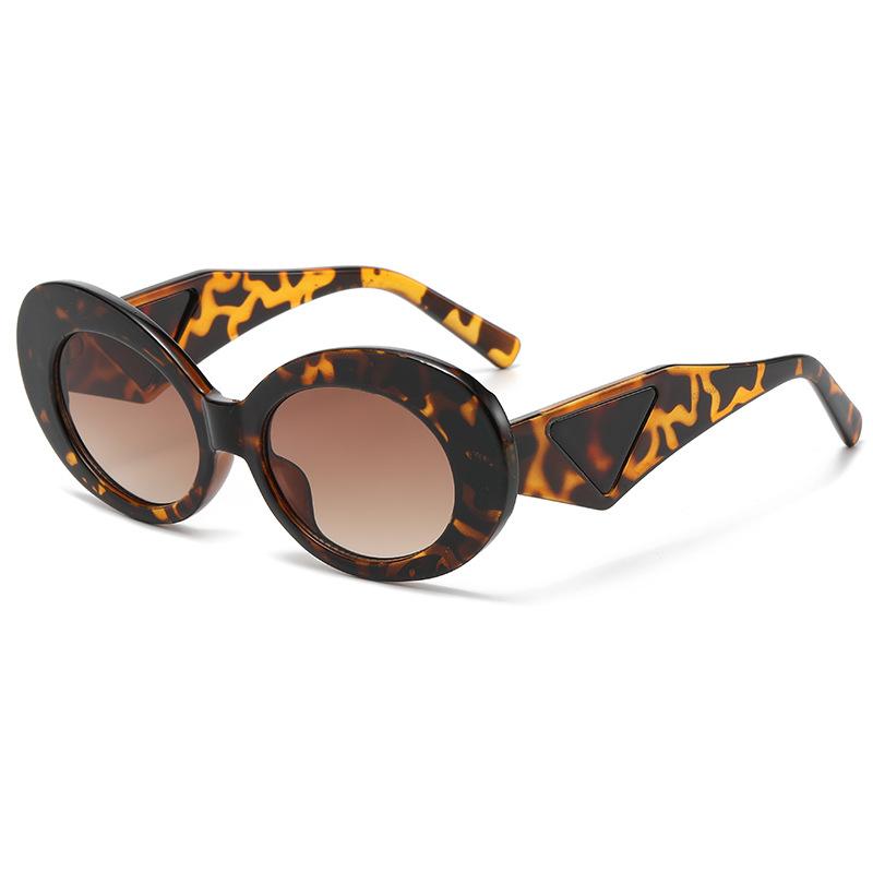 

Retro Oval Sunglasses Women Fashion Designer Cat Eye Gradient Shades UV400 Sun Glasses Trendy Contrast Colors as picture