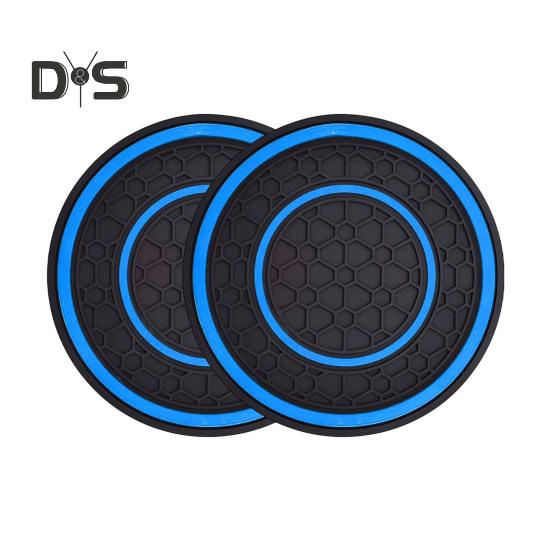 2 bucăți suport de pahare pentru mașină, rezistent la căldură, design anti-alunecare, model de caneluri, rezistent la apă, suport universal pentru pahare, accesorii de interior auto