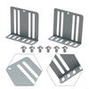 Car Radio Mounting Accessory Replacement Silver 2 Din