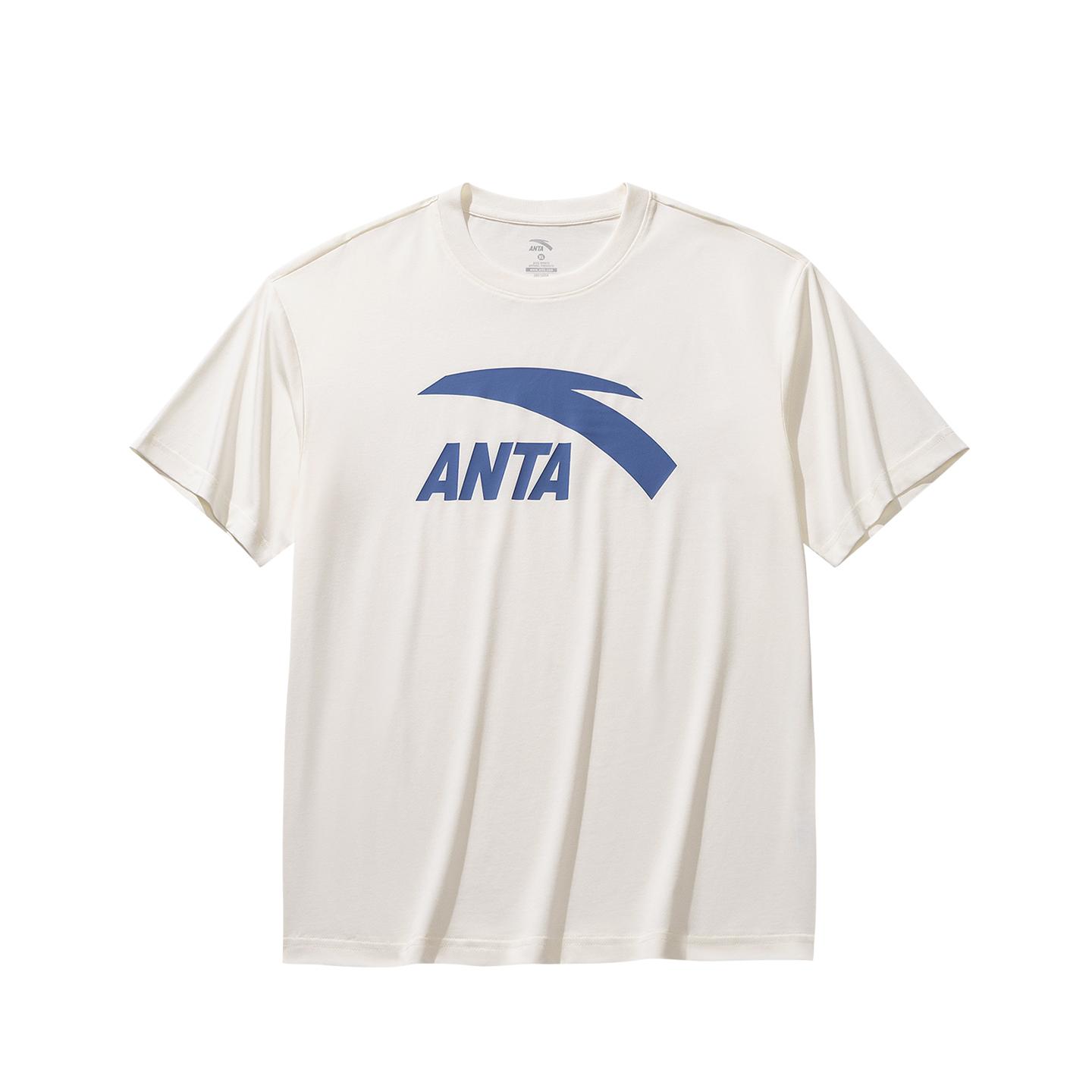 ANTA T Shirts Men s Ivory 4 Crew Neck 952628104-4 2XL