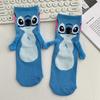 Disney Stitch Magnet Hand In Hand Sock Cartoon Fun Fashion Soft Comfortable Creative Adults Children Christmas Stocking Toy Gift