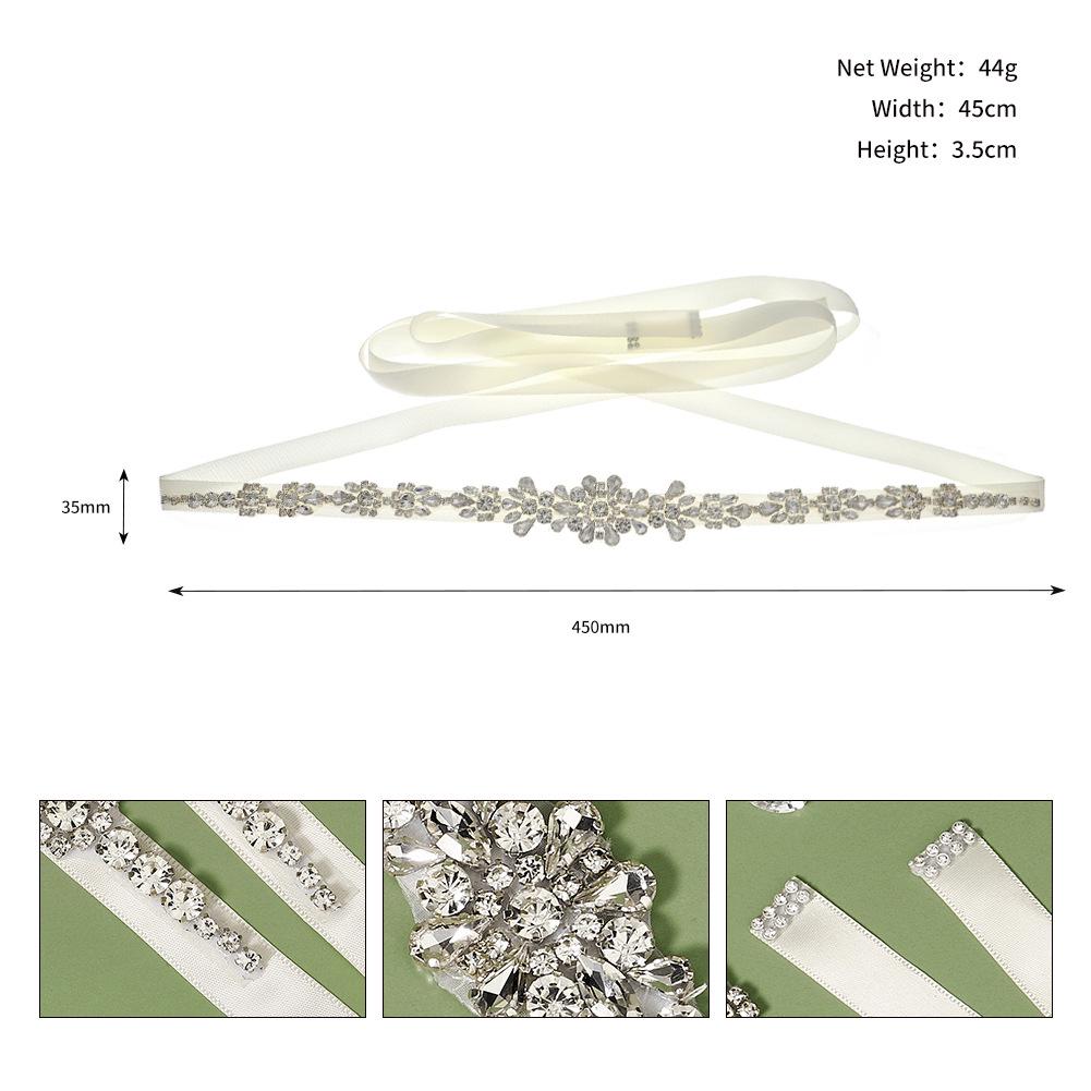 

Exquisite Rhinestone Wedding Dress Belt for Brides