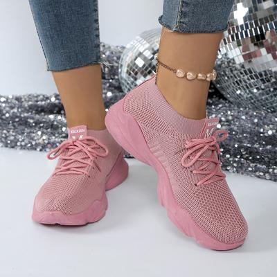 Women Mesh Breathable Casual Sneakers Lace-up Vulcanized Shoes Ladies Platform Sneakers Female Shoes Plus Size Zapatos De Mujer