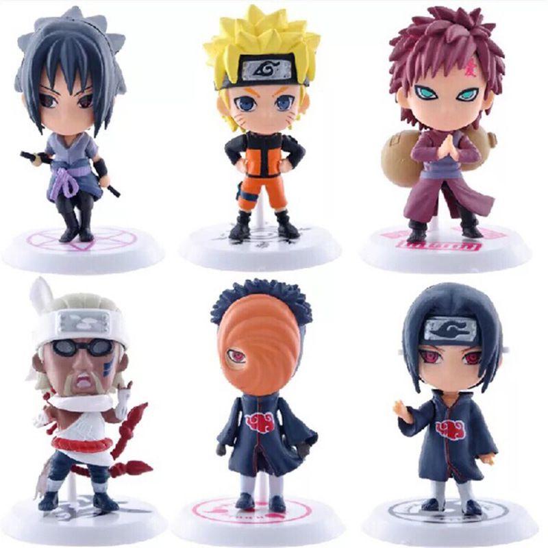 6 Pcs Sasuke Dolls Exquisite Resin Figurines Perfect For Naruto Collectors And Fans