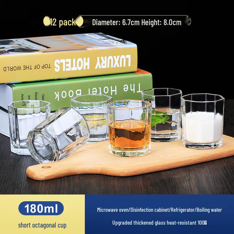 

Household Octagonal Glass Tumbler Set