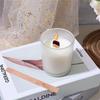 HHO-Thickened Wood Candle Wicks With Metal Base Naturally Wood Wicks For DIY Candles Making Easy To Burn