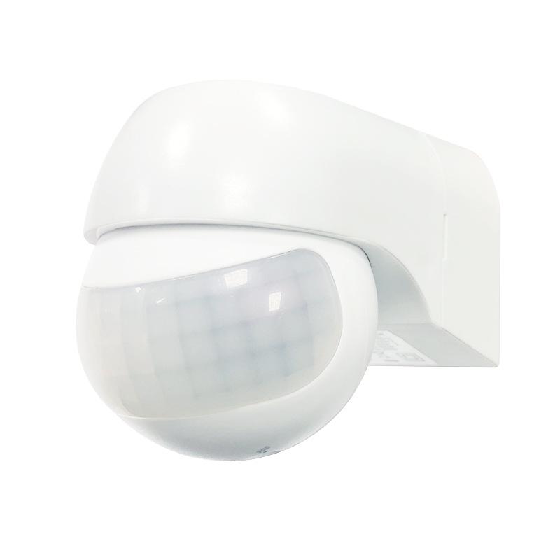 220V Outdoor Waterproof Infrared Motion Sensor Switch, Wall-Mounted, Adjustable Wide-Angle Detection
