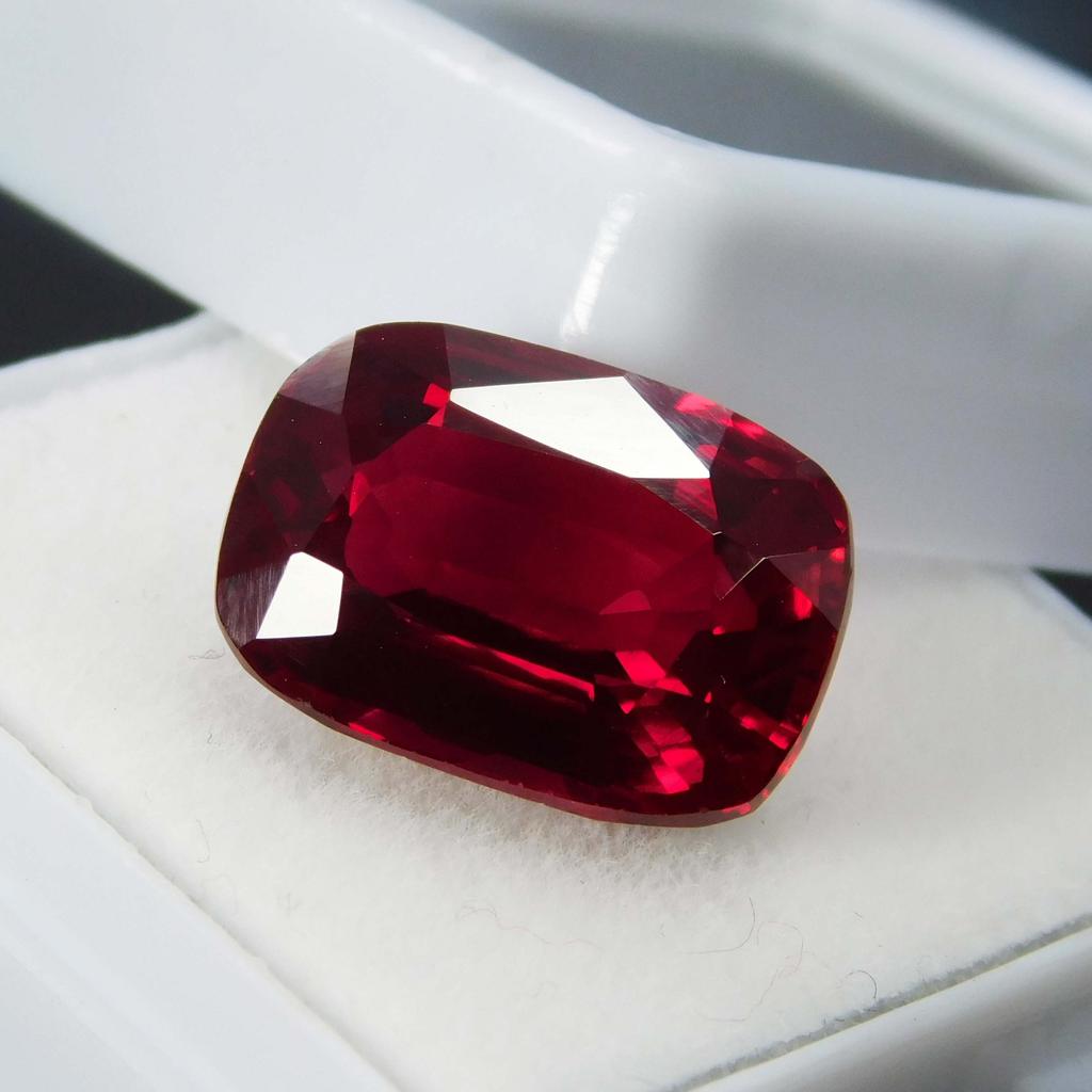 9.90 Ct Cushion Cut Natural Bloody Red Ruby Loose Gemstone CERTIFIED A-2973