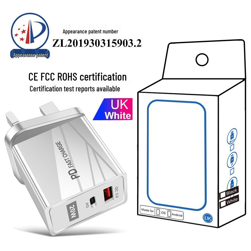 Dual USB Quick Charger - 5V/9V/12V, QC3.0+PD, EU/US Standards