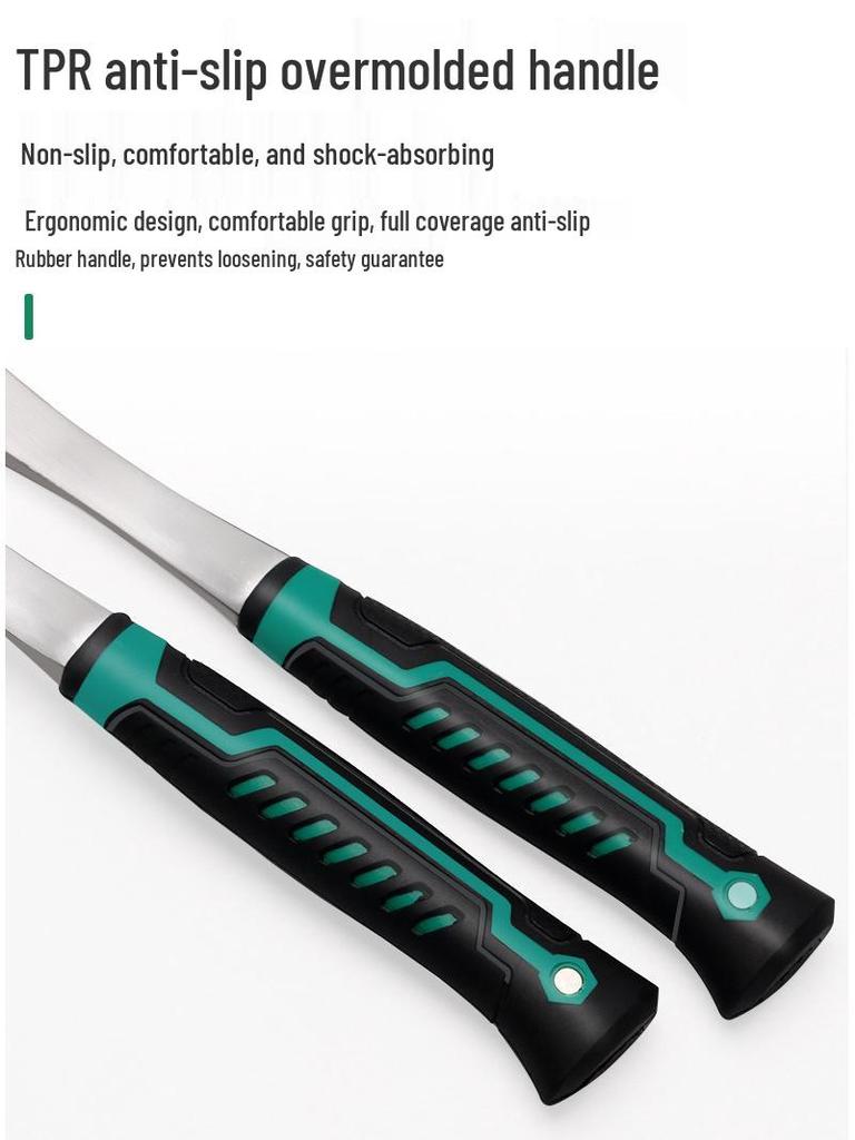 Einteiliger Rundkopf Schafshornhammer: Kleines Eisenbearbeitungswerkzeug mit Nagelauszieher und Eisengriff.