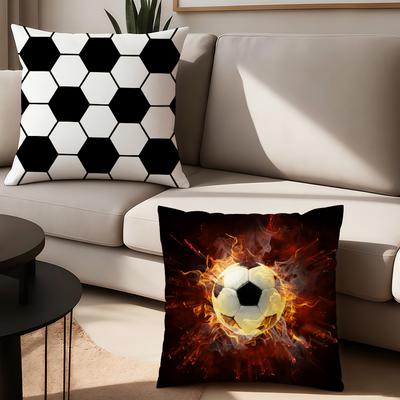 Sport Fashion Football Cool Pillow Case Office Cushions Suitable For Sofa Car Bedroom Decorative Cushion Cover