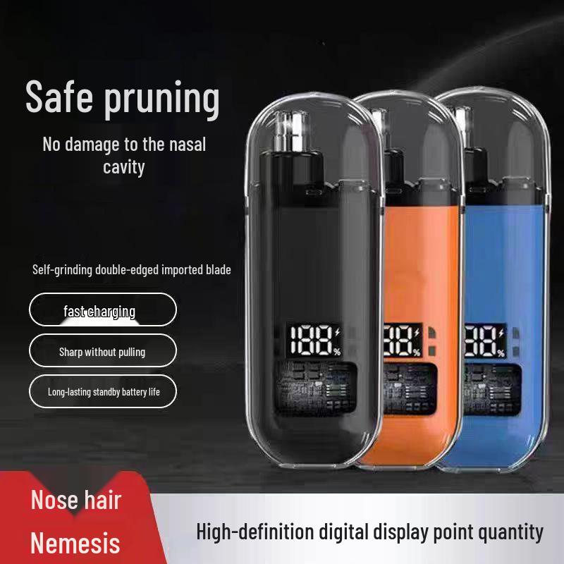Nose Hair Trimmer for Men - Rechargeable, Water Washable, Portable Grooming Tool for Boys