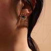 ZAKOL New Universe Planet Shiny Zircon Stud Earrings for Women Korean Fashion Aesthetic Zircon Ear Accessories
