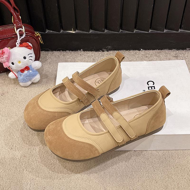

Модные ретро туфли Мэри Джейн с маленьким ароматом, женская обувь весна и осень 2025 новая, с внутренней платформой, обувь Boken, мягкая подошва, одинарные туфли 40 хаки