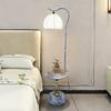 Retro Floor Lamp with Storage Rack - Ideal for Living Room or Bedroom