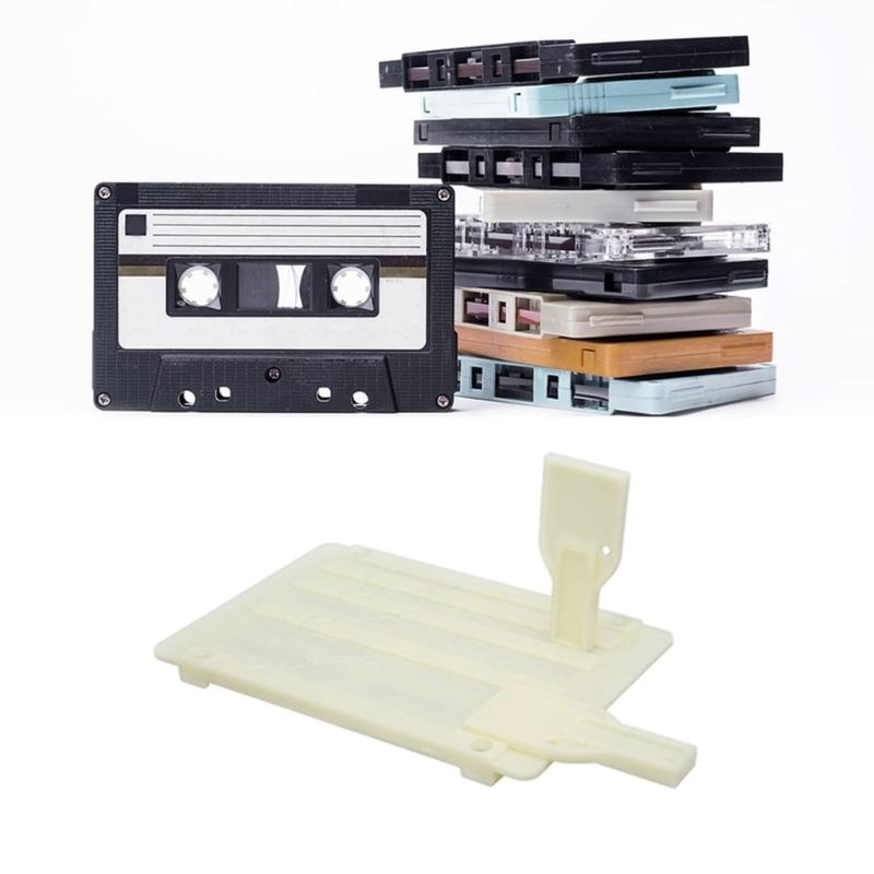 1/4 10inch Tape Splicing Block Opening Cassettes Tape Splicing Set with 2 Fixers Professional Tape Splicing Block