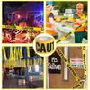 Yellow warning tape, heavy crime scene isolation belt, reflective, waterproof and tear-resistant construction area