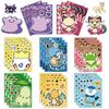 8/16pcs Anime Make a Face Puzzle Stickers Pikachu Cartoon Decals Assemble Jigsaw Education Toys Sticker Games Party Gift