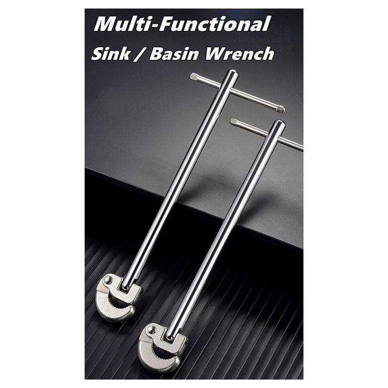 CYCLI-Basin Sink Wrench Multi-Functional For Fixing Back And Union Nuts Plumbing Application Under Sink Installation