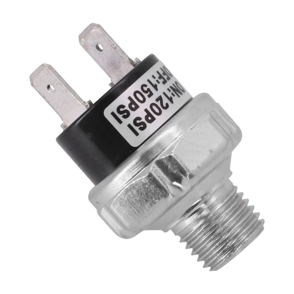 120 150 PSI Air Compressor Pressure Switch with 1/4 NPT Male Thread Compatible with AC110V Air Suspension Systems