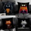 4-Pack Contemporary Style Pillow Case Linen Cushion Covers For Decorative Sofa Home Pillows Case Car Chair Pillows Cases