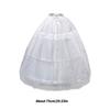 Bride Gown Petticoat with 3 Hoops Support Elastic Waist Band Tulle Underskirt for Wedding Dress and Evening Gowns
