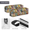 Dog Man Manga Federmäppchen Federmäppchen Stiftehalter für Schüler Große Kapazität Tasche Schüler Schulgeschenke Zubehör