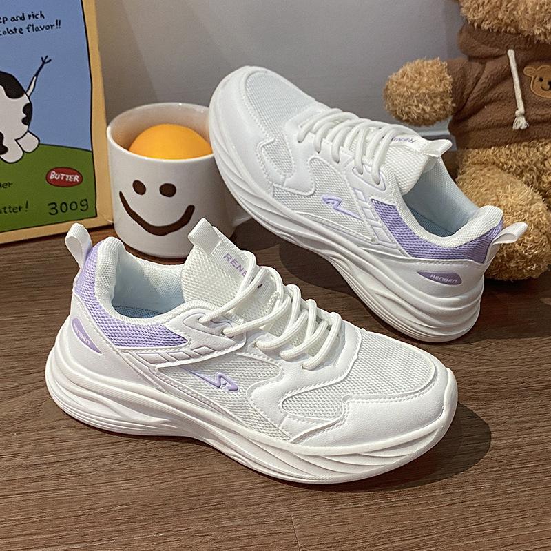

Sneakers women s shoes 2024 summer mesh breathable ins trendy versatile casual little white shoes lightweight and explosive running shoes 35