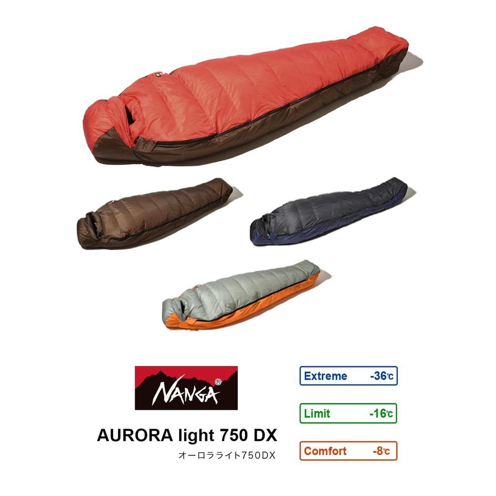 NANGA AURORA TEX LIGHT 750DX Regular Sleeping Bag Mummy Type
