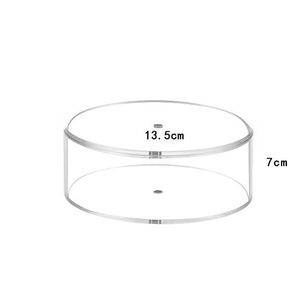 

1-5Tier Clear Acrylic Belt Organizer Box Watch Dust Box Cylindrical Stackable Storage Box Closet Tie Strong Magnetic Storage Box