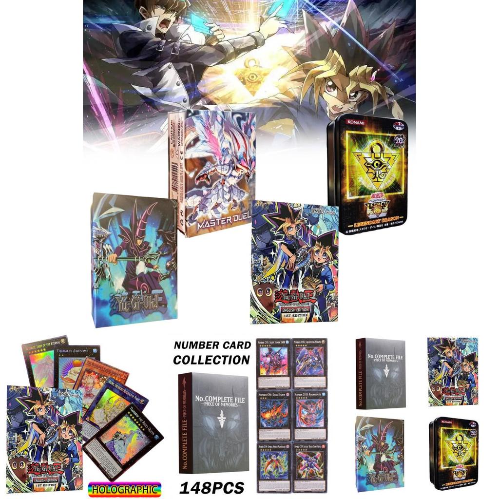 Sada karet Game Master Yugioh s klasickými a fóliovými sběratelskými kartami pro sběratele karet