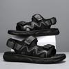 Fashion Fashion Mens Sandals Genuine Leather 2024 Summer Beach Slippers Male Non-Slip Soft Comfortable Outdoor Shoes High Quality Man