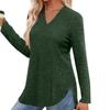 Women's Fashion Loose-Fit Long-Sleeved Knitted T-Shirt In Solid Colour Top