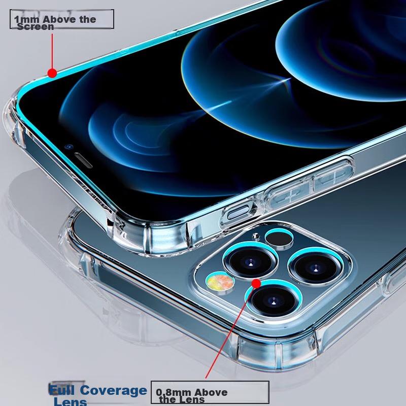 Air Cushion Drop ProtectionPhone Case for Huawei Mate60 Pro And Mate60 Pro+, Silicone Full Lens Protection, Ultra-Thin - New Transparent Model