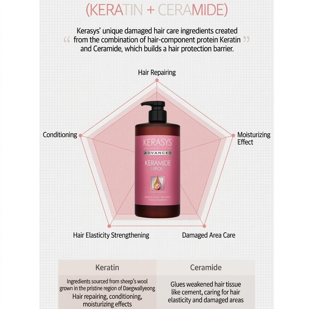 Kerasis Propolis Damage Repair Shampoo, 1L, 1ea