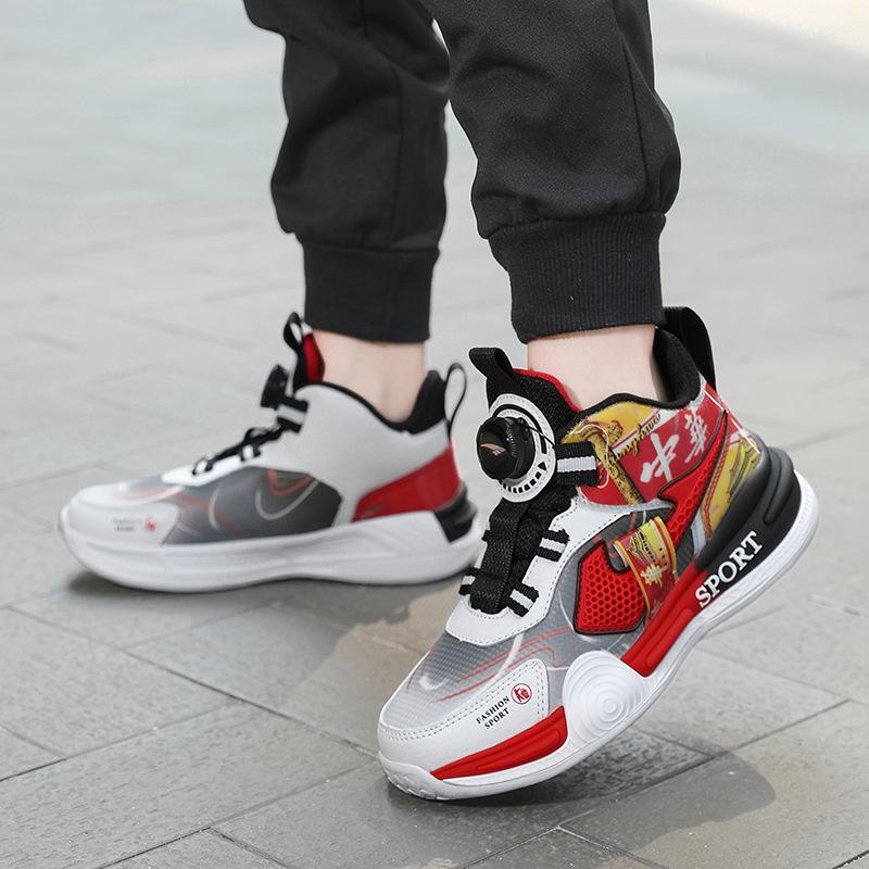 Basketball shoes men's youth cushioning sports summer high-top actual combat women's training shoes wear-resistant and breathable children's sneakers