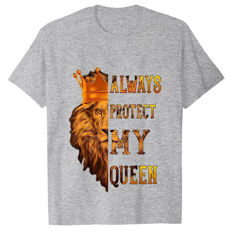 Lví král a královna párové tričko Láska Top Móda Krátký rukáv Pár Oblečení Korejské Oversized Tričko Láska Ženy Muži Top Trička