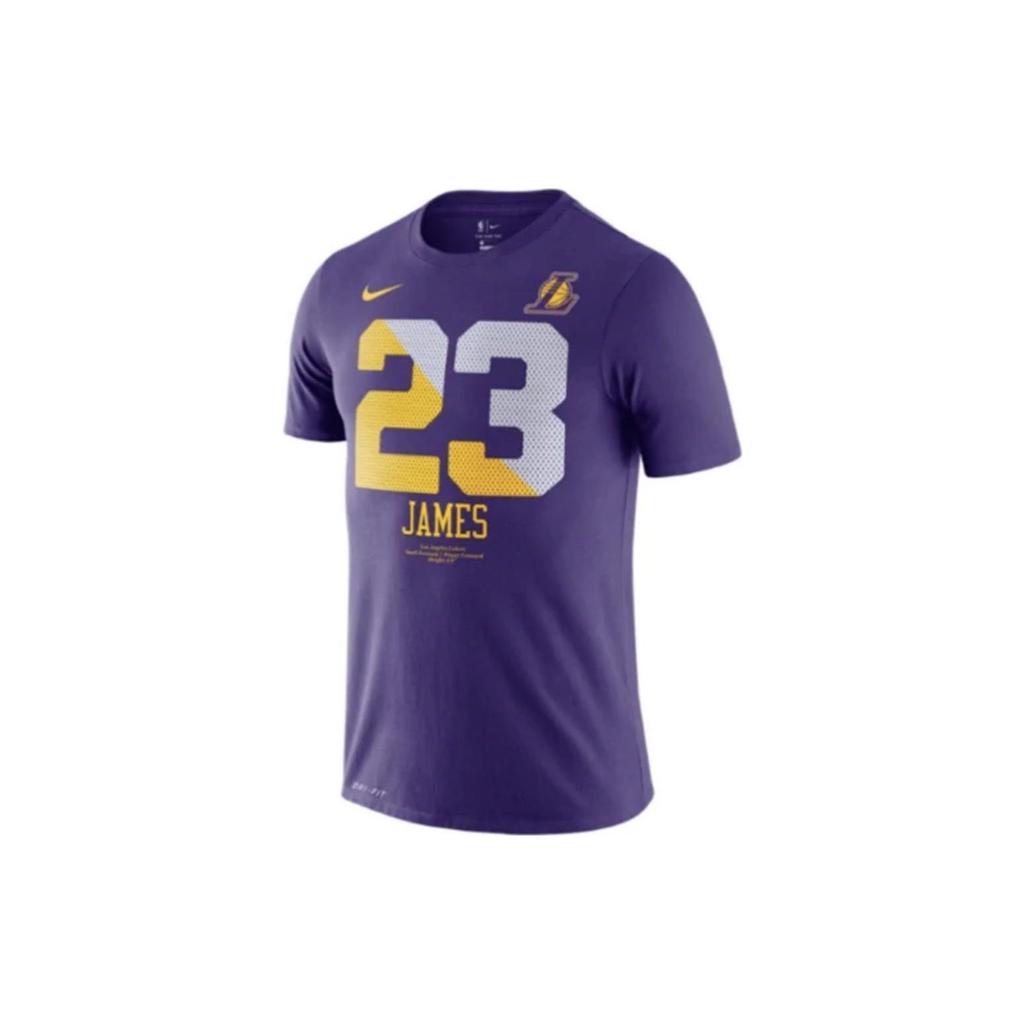 Nike Alphanumeric Crew Neck Casual Short Sleeve T-Shirt Men Tops Purple AT1161-547